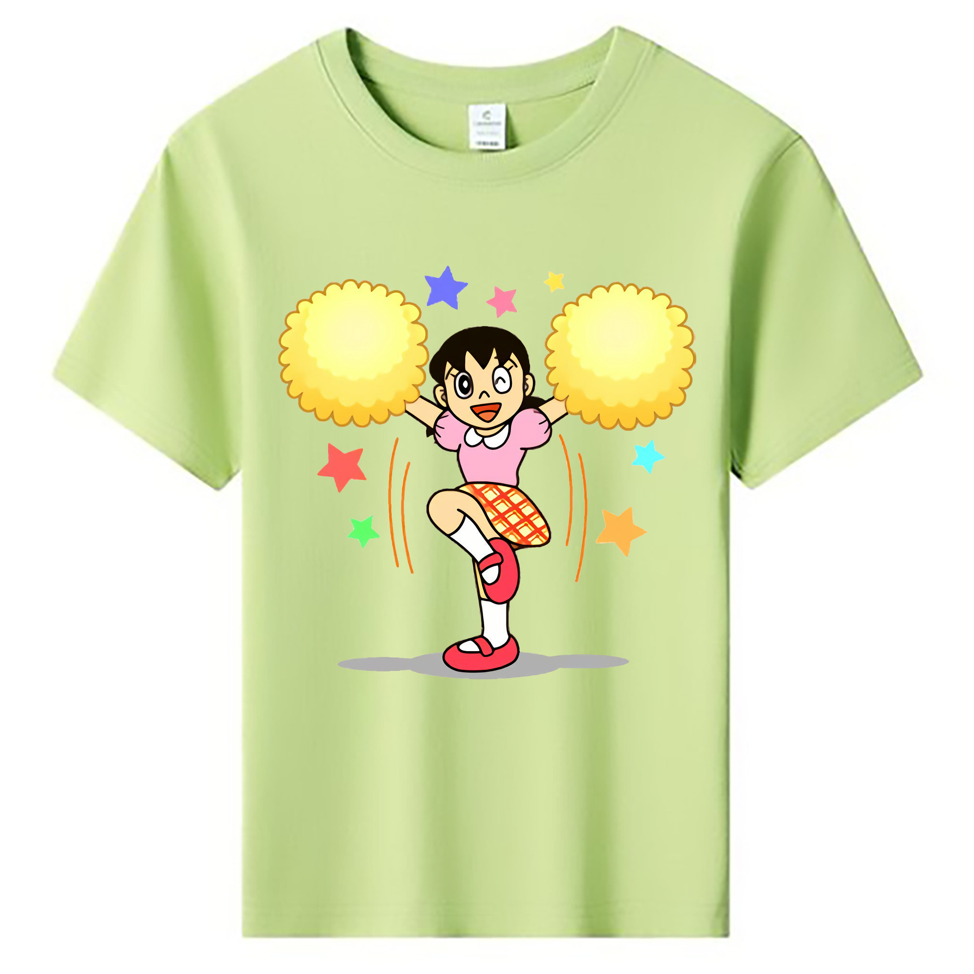 （画像用） ドラえもん みなもと しずか Doraemon Shizuka Minamoto 綿100％キッズTシャツ（フロントプリント）